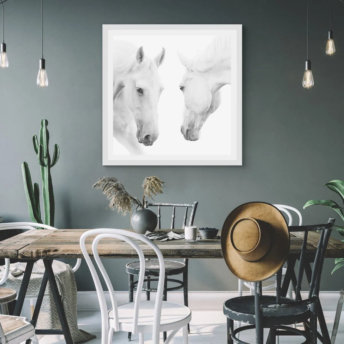 Poster in een witte lijst - Is dit vriendschap...? - 40x40 cm