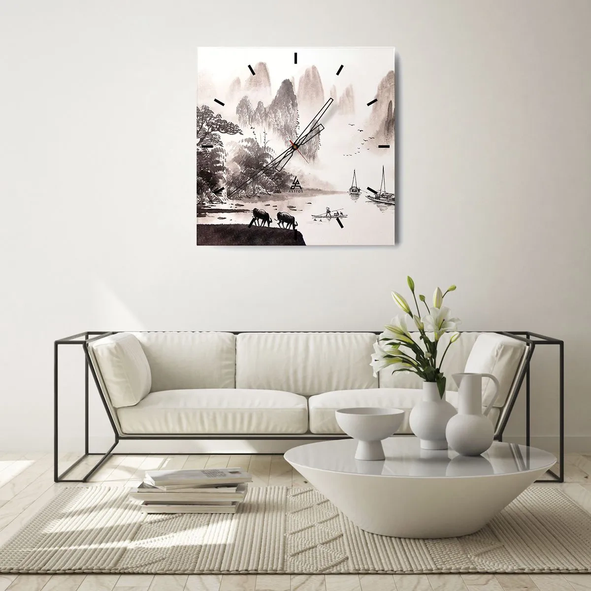 Wandklok - Klok - Het exotische alledaagse leven van het Oosten - 40x40 cm