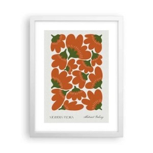 Poster in een witte lijst - Uit het leven van bloemen - 30x40 cm