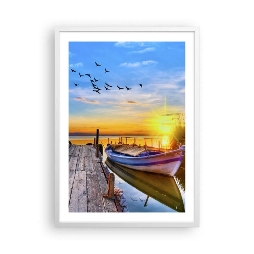 Poster in een witte lijst - Ik zie je morgen - 50x70 cm