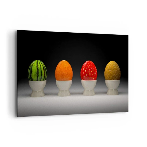 Schilderen op canvas - Fruit ontbijt - 100x70 cm