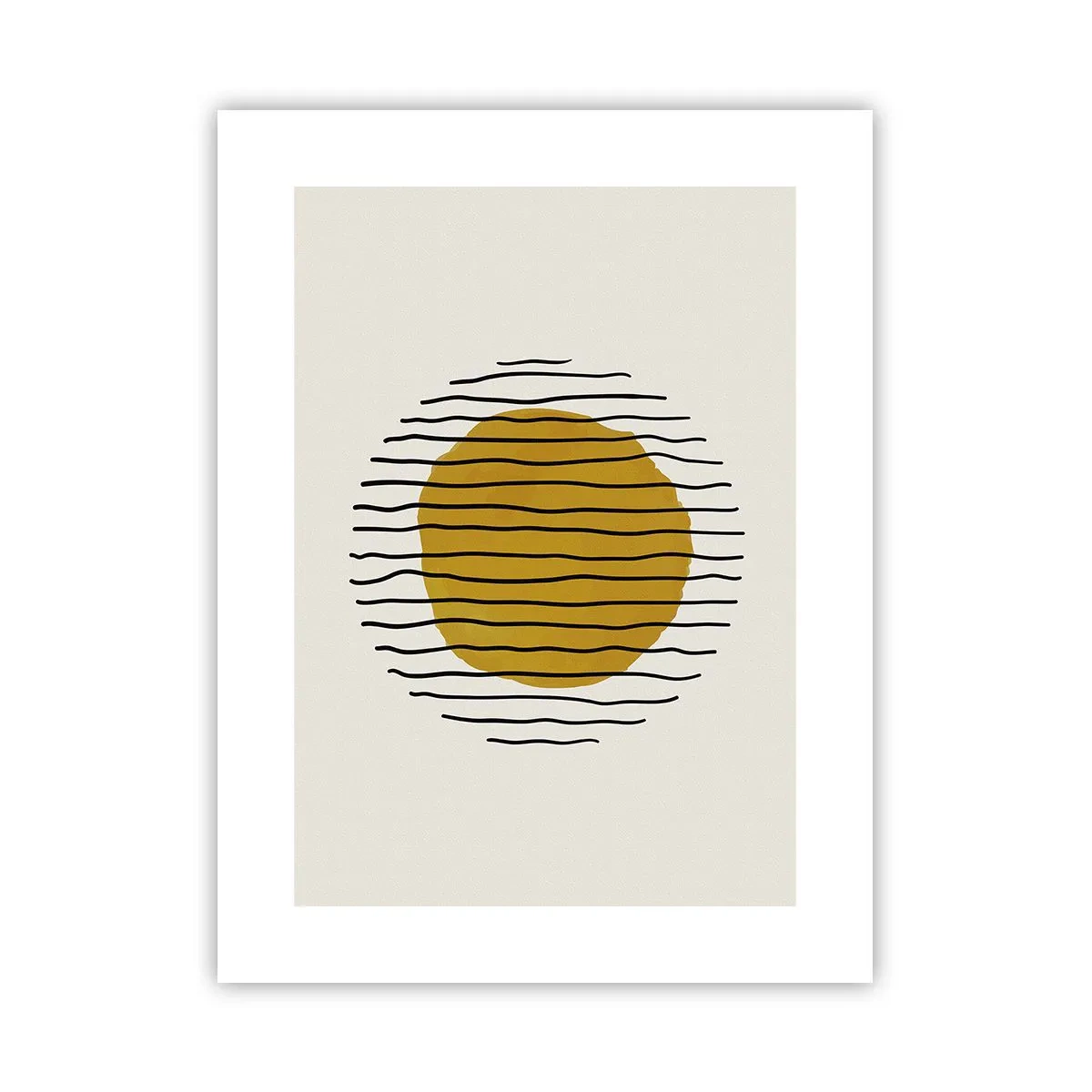 Poster - Abstractie trillend van warmte - 30x40 cm