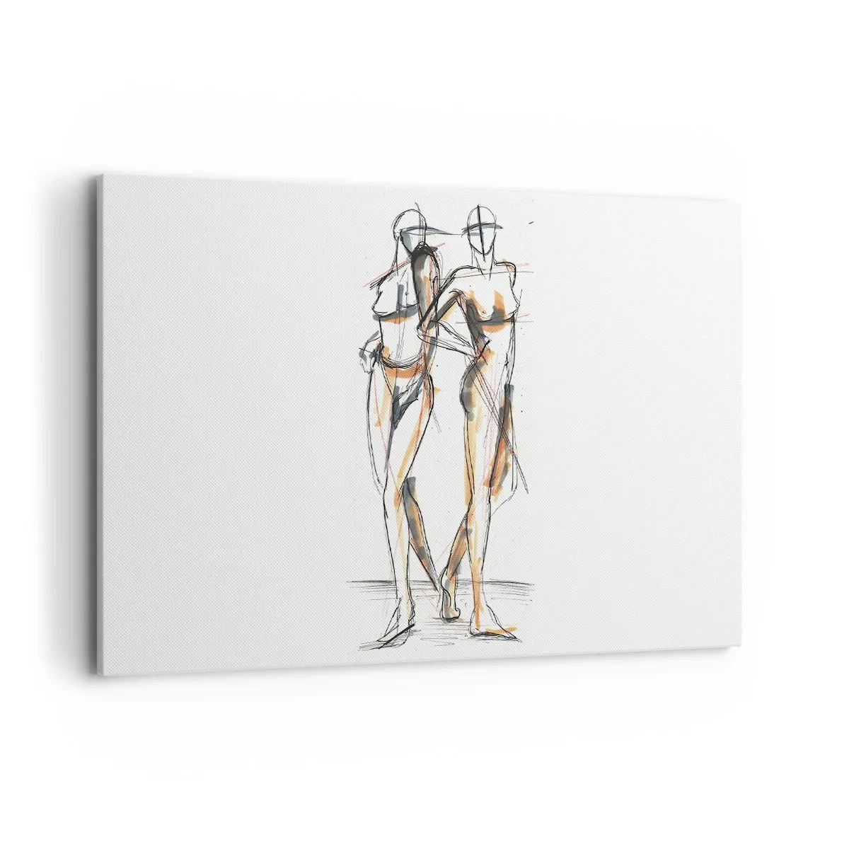 Schilderen op canvas - Een studie van genade - 120x80 cm