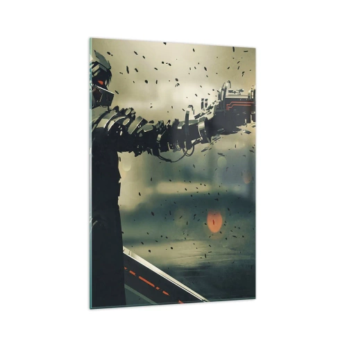 Schilderen op glas - Dodelijke wapens - Je eigen Terminator - 70x100 cm