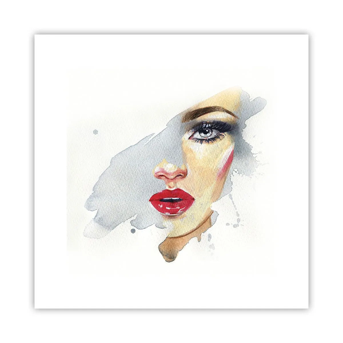 Poster - Weerspiegeld in een druppel water - 30x30 cm