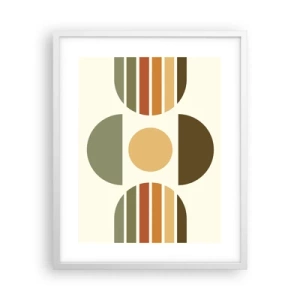 Poster in een witte lijst - In aardetinten - 40x50 cm