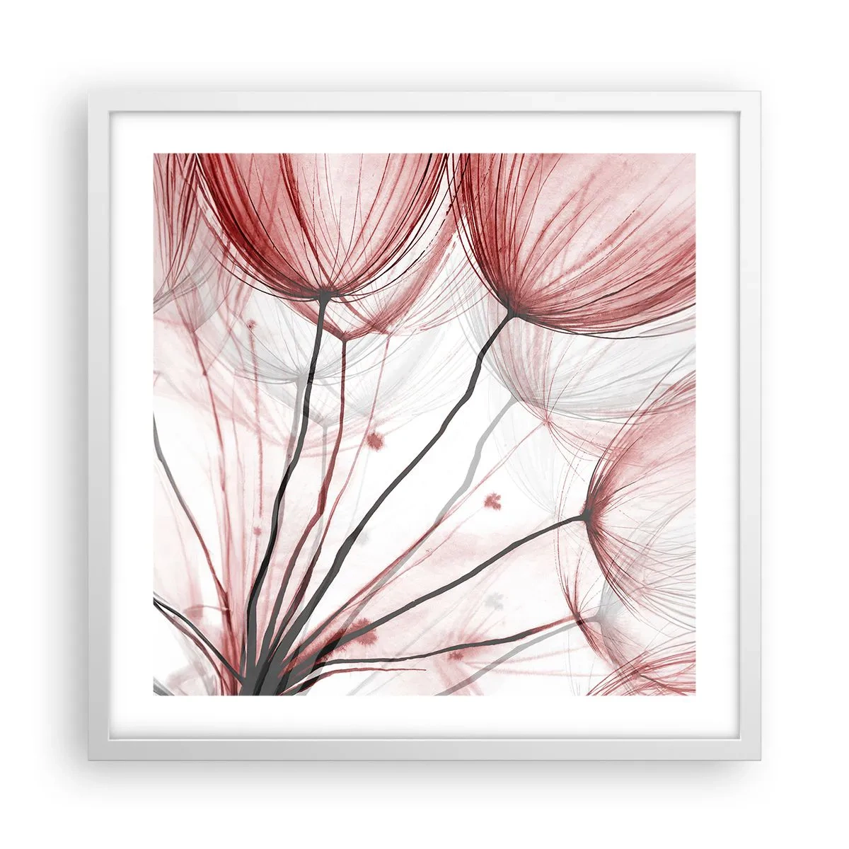 Poster in een witte lijst - Vóór het vertrek - 50x50 cm
