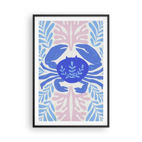 Poster in een zwarte lijst - Als een zeebloem - 61x91 cm