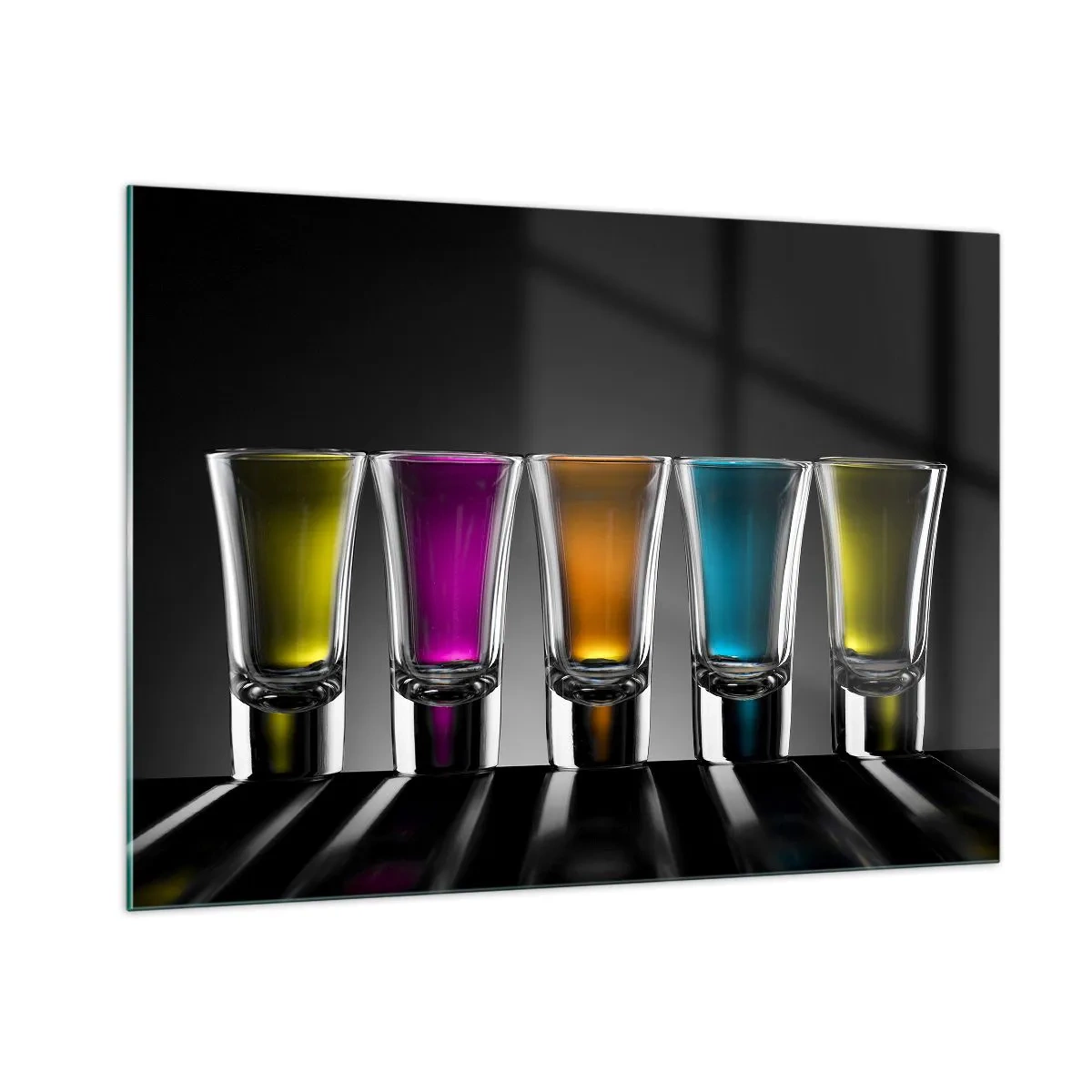 Schilderen op glas - Kleuren van vreugde - 100x70 cm