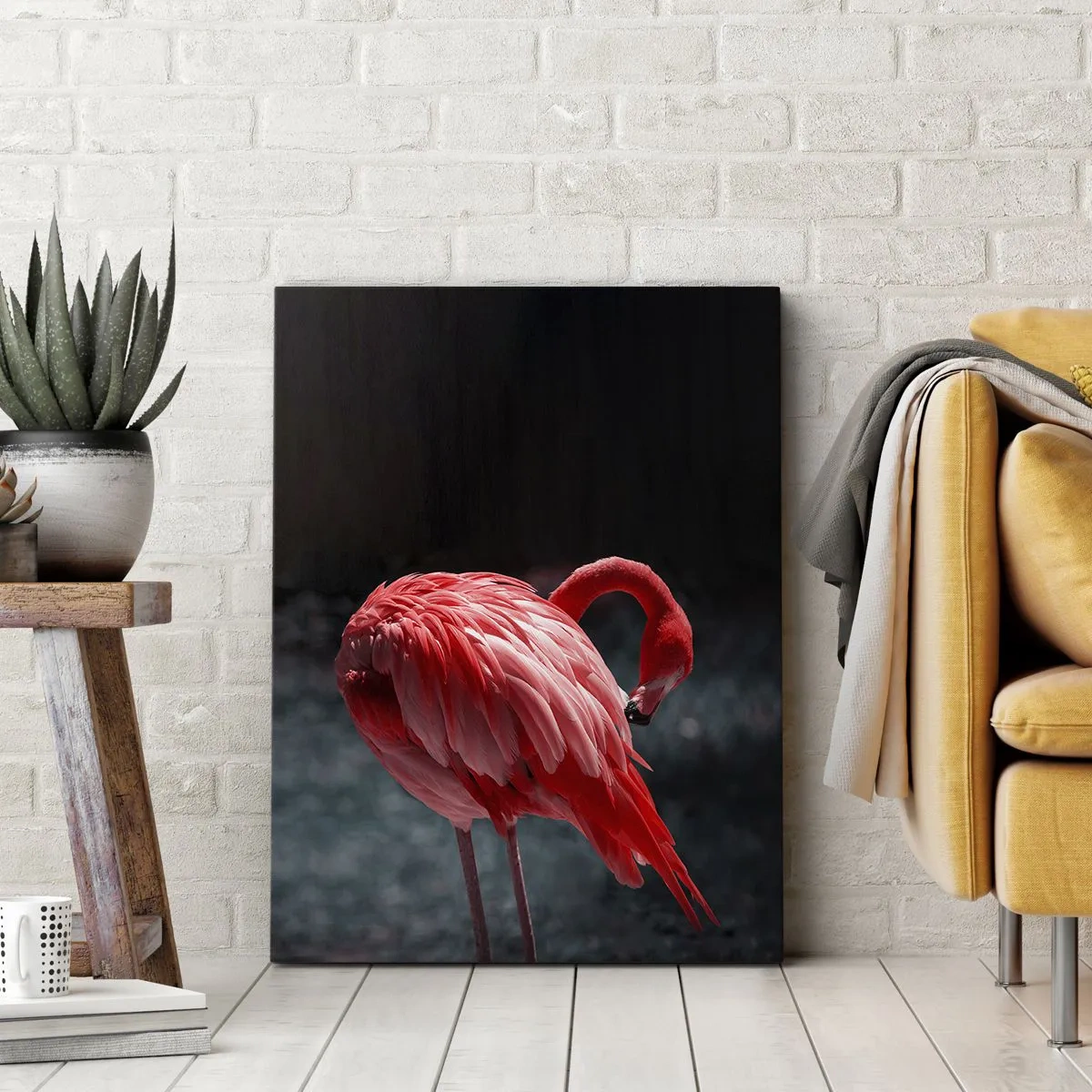 Schilderen op canvas - Een karmozijnrood gedicht van de natuur - 70x100 cm