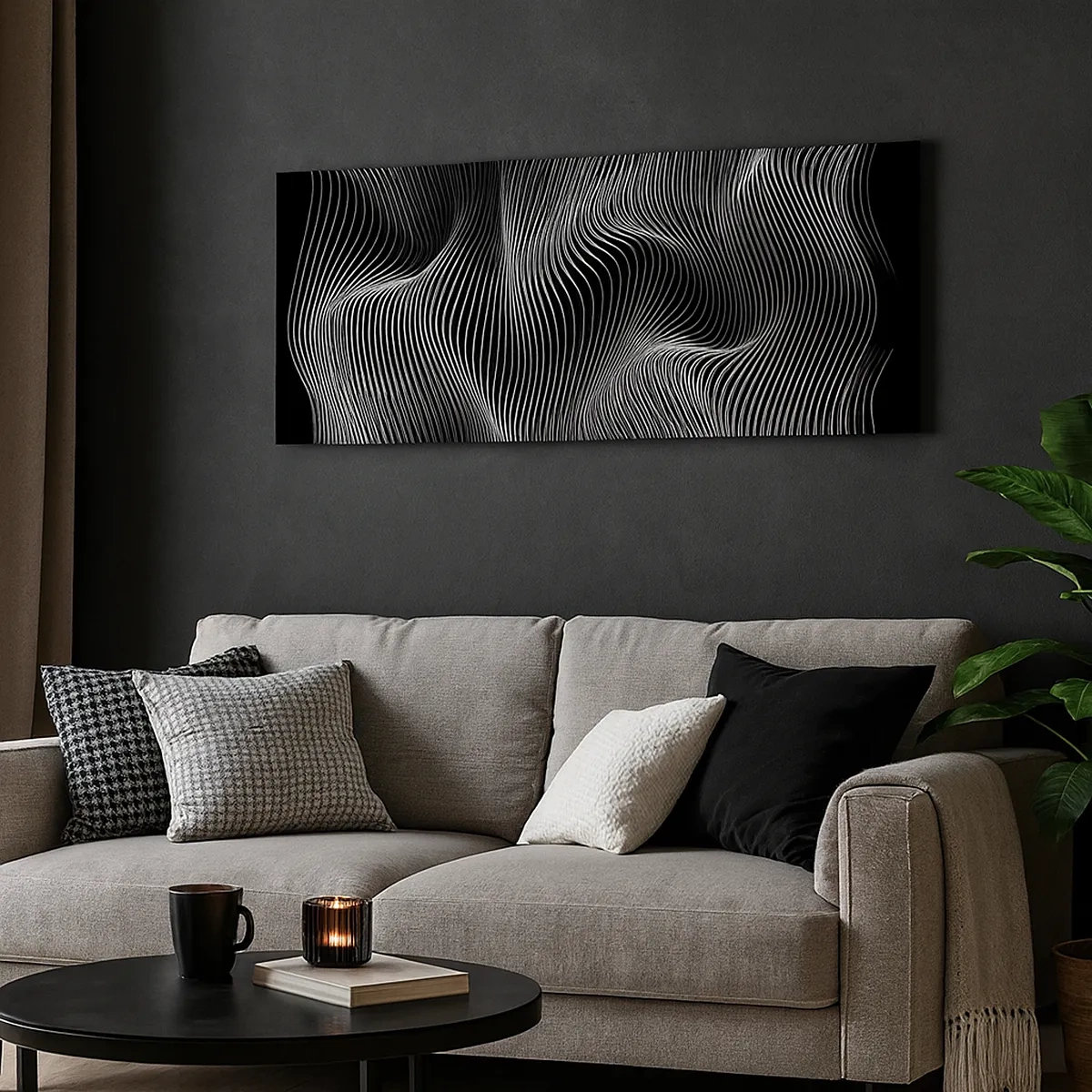 Schilderen op canvas - Dans van licht in de ruimte - 30x30 cm