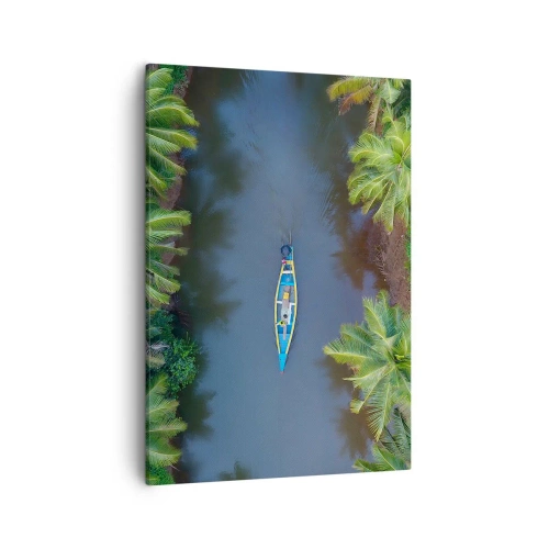Schilderen op canvas - Op een tropisch parcours - 50x70 cm