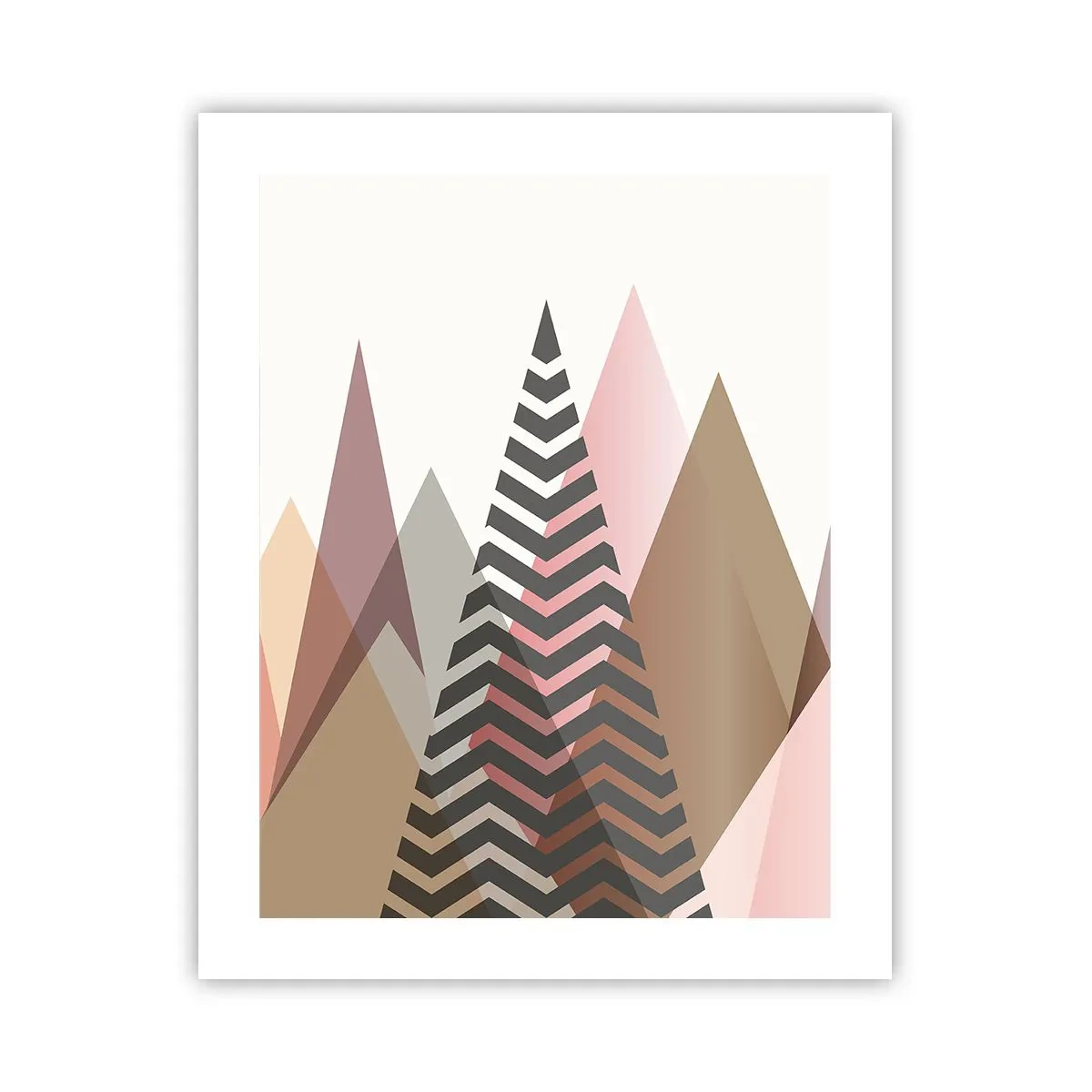 Poster - Piramidaal uitzicht - 40x50 cm