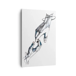 Schilderen op canvas - Een goed gebaar - 80x120 cm