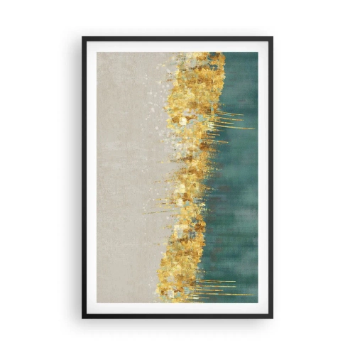 Poster in een zwarte lijst - De gouden rand - 61x91 cm