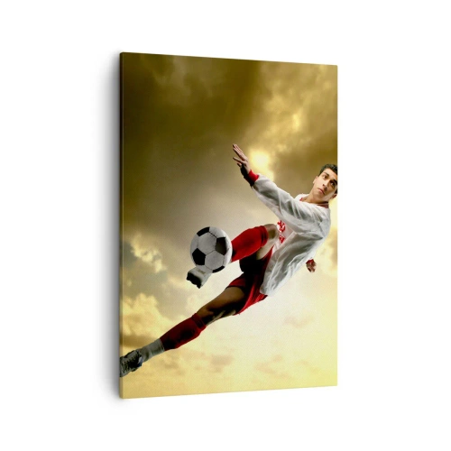 Schilderen op canvas - Voetbal hemel - 50x70 cm
