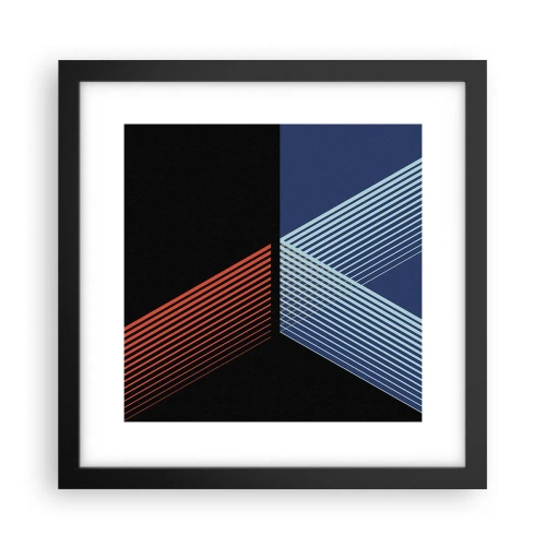 Poster in een zwarte lijst - Een eenvoudig verhaal - 30x30 cm