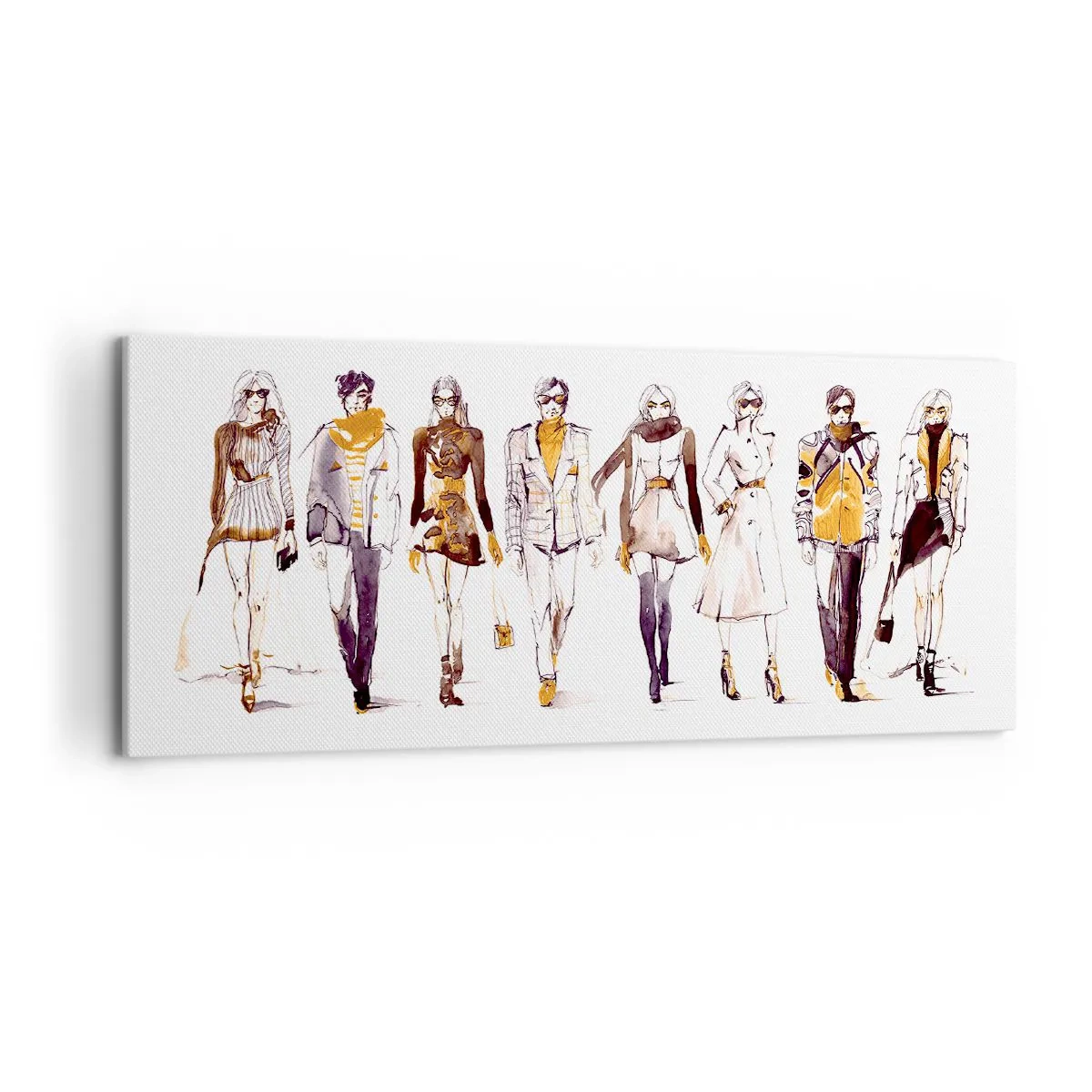 Schilderen op canvas - Casual chic, casual elegantie - 120x50 cm