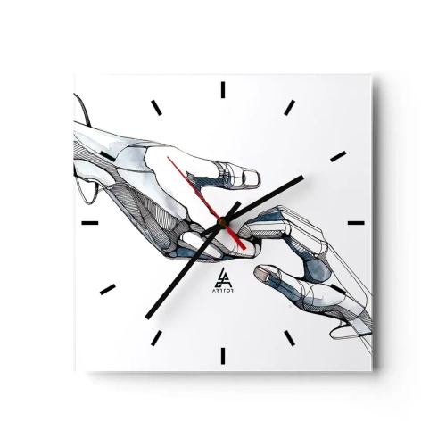 Wandklok - Klok - Een goed gebaar - 30x30 cm