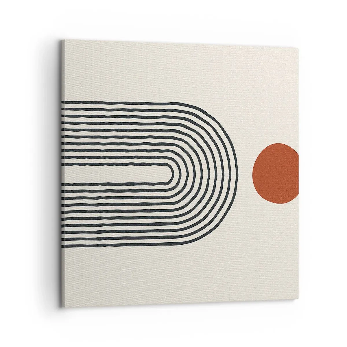 Schilderen op canvas - Magnetisme van vormen en kleuren - 50x50 cm