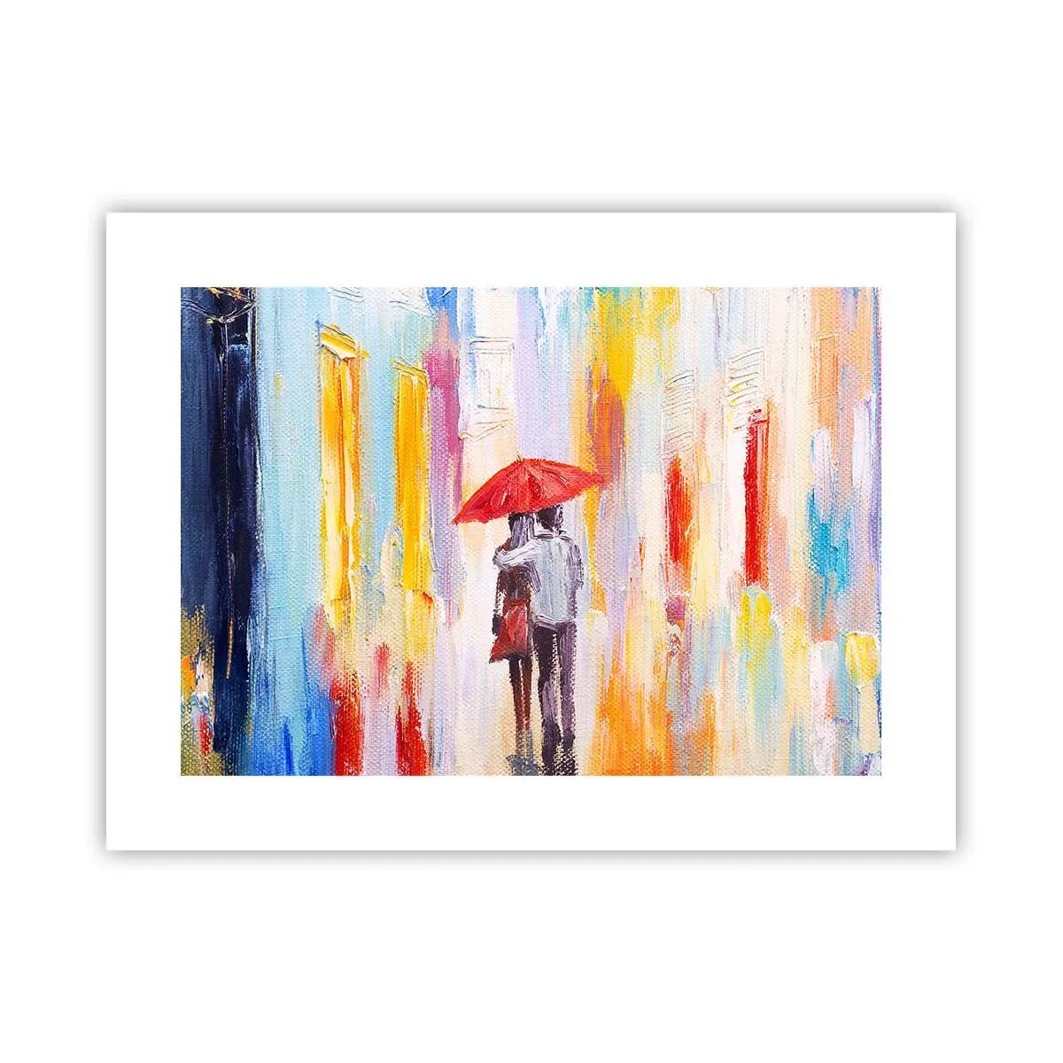 Poster - Laat het maar regenen - 40x30 cm