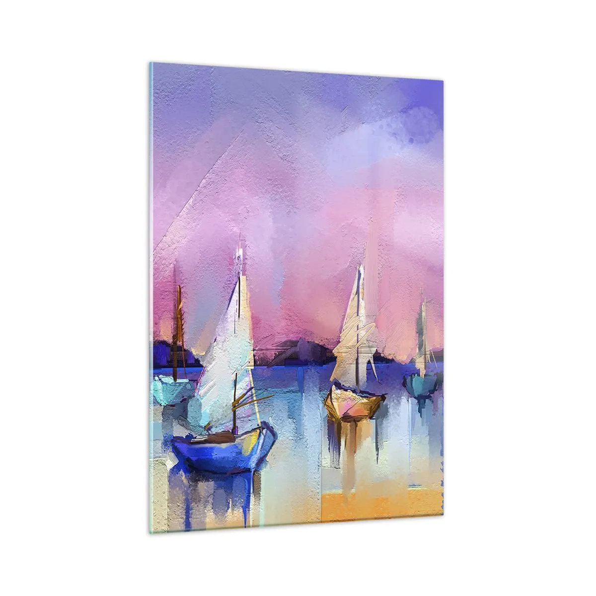 Schilderen op glas - Richting: breed water - 50x70 cm