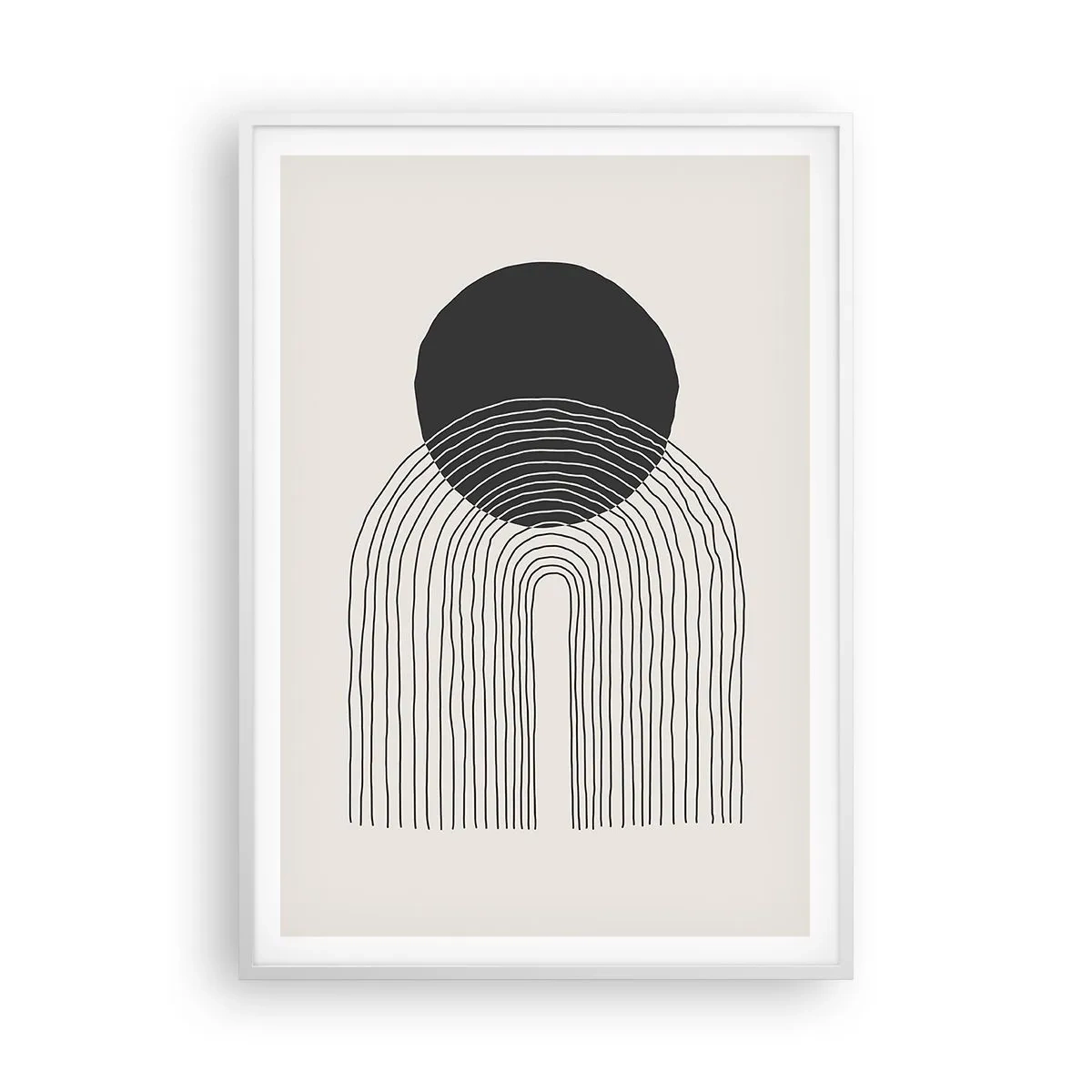 Poster in een witte lijst - Bibberen en vertrouwen - 70x100 cm