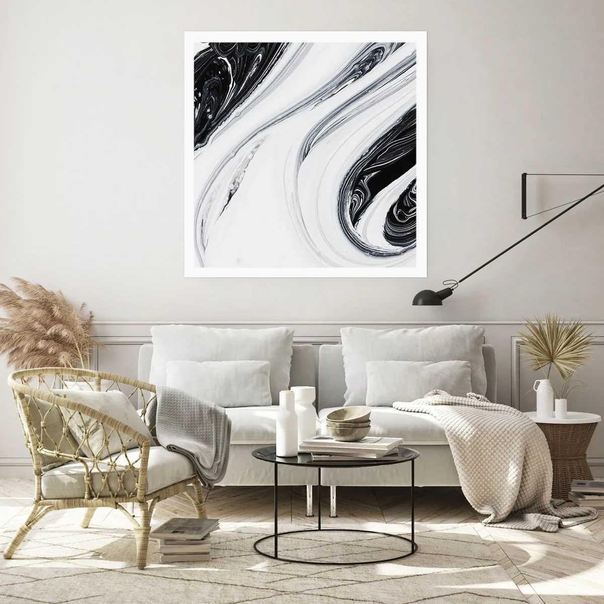 Poster - Een combinatie van tegenstellingen - 40x40 cm