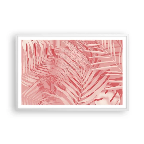 Poster in een witte lijst - Roze concept - 91x61 cm