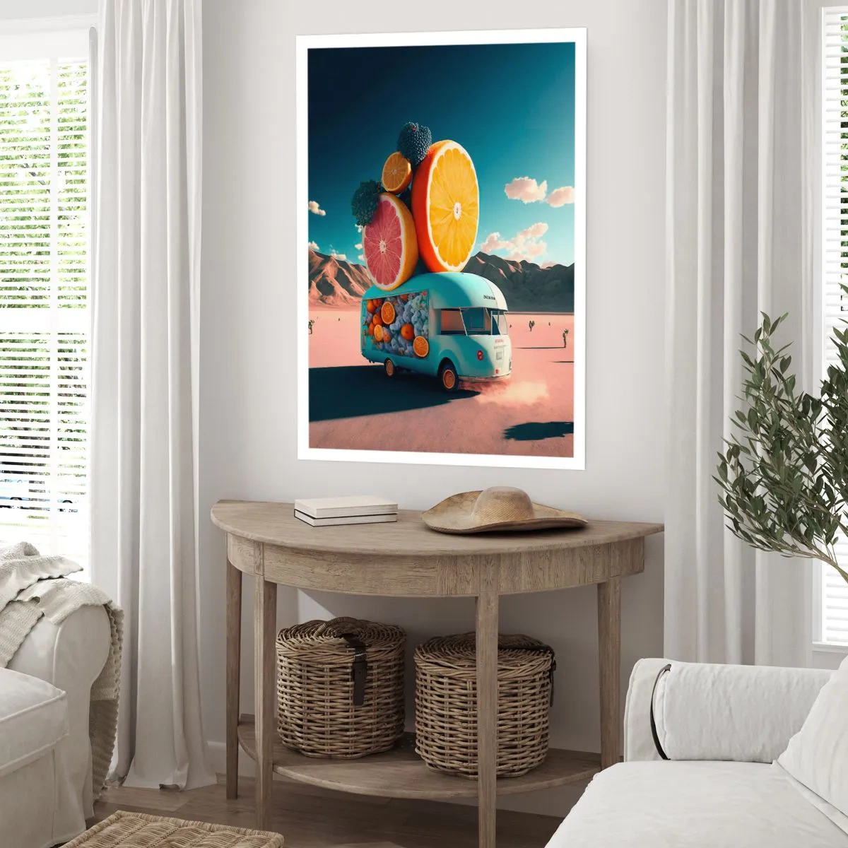 Poster - De smaak van vakantie - 50x70 cm