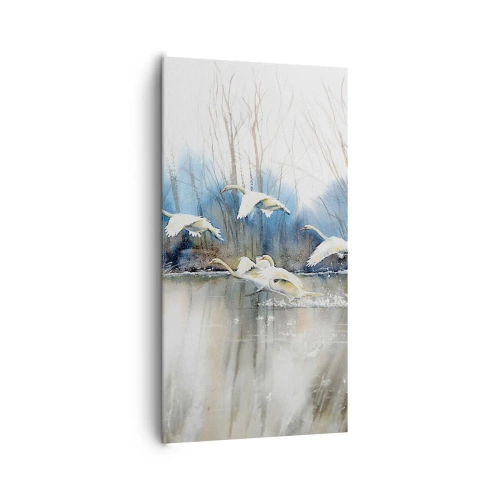 Schilderen op canvas - Zoals in het sprookje over wilde zwanen - 65x120 cm