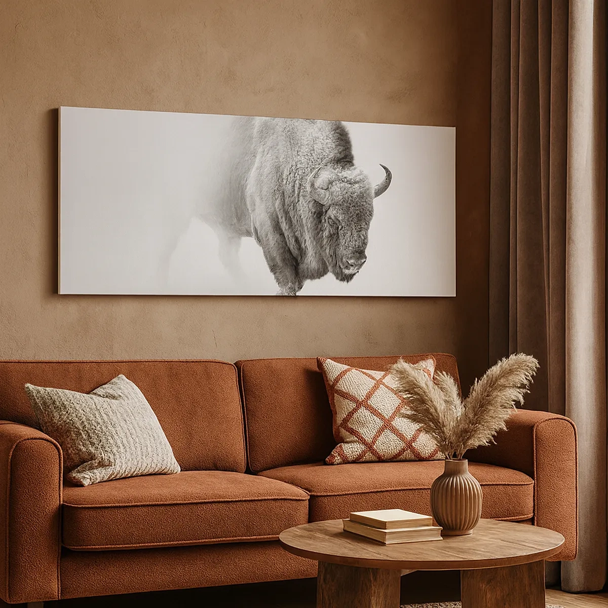 Schilderen op canvas - Koning van de prairie - 30x30 cm