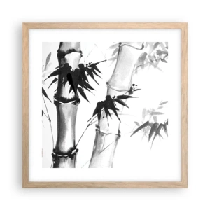 Een poster in een licht eiken lijst - Close-up op het oosten - 40x40 cm