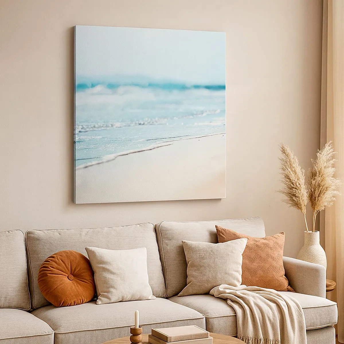 Schilderen op canvas - Warmte en geluid - 30x30 cm