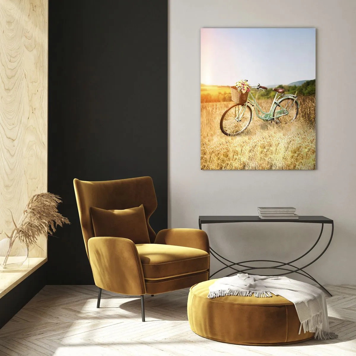 Schilderen op glas - Ik blijf hier nog even - 70x100 cm