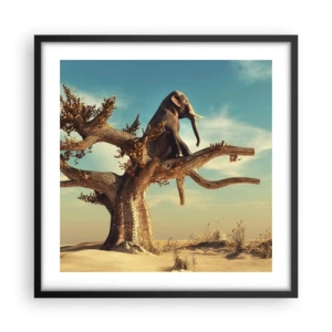 Poster in een zwarte lijst - Een nieuw gezichtspunt - 50x50 cm