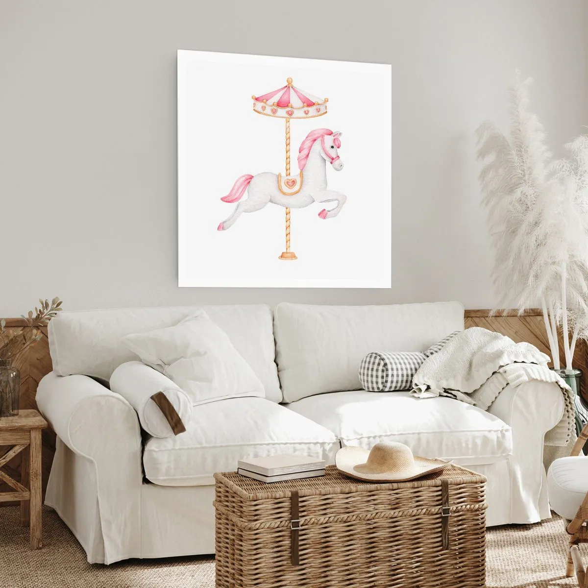 Poster - Hij raakte de grond rennend - 50x50 cm