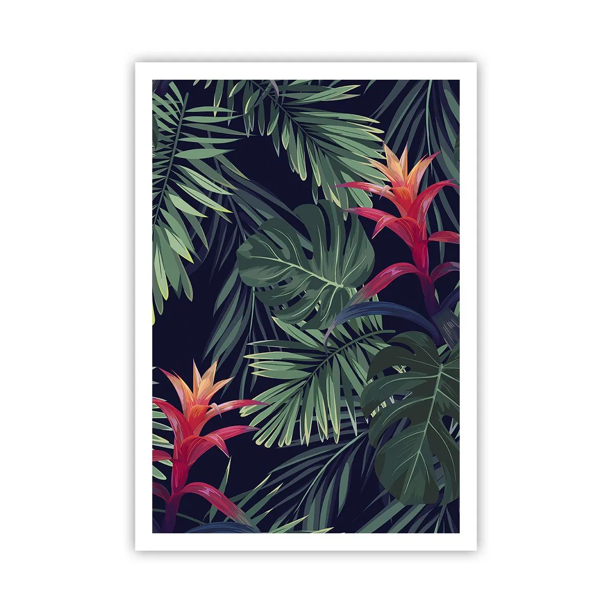 Poster - Ontsteken in het groen - 70x100 cm