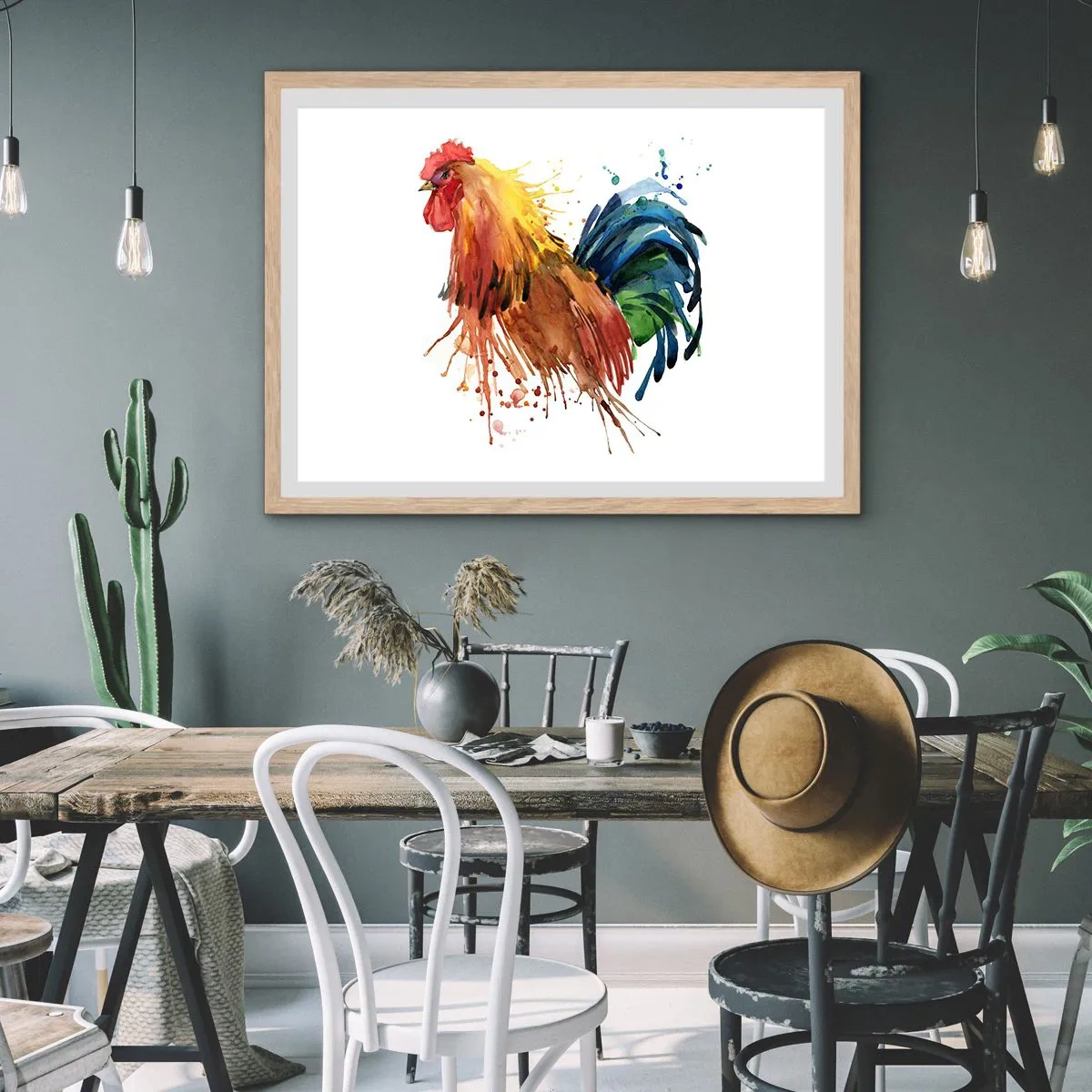 Een poster in een licht eiken lijst - Koninklijk gewaad, koninklijke trots - 100x70 cm