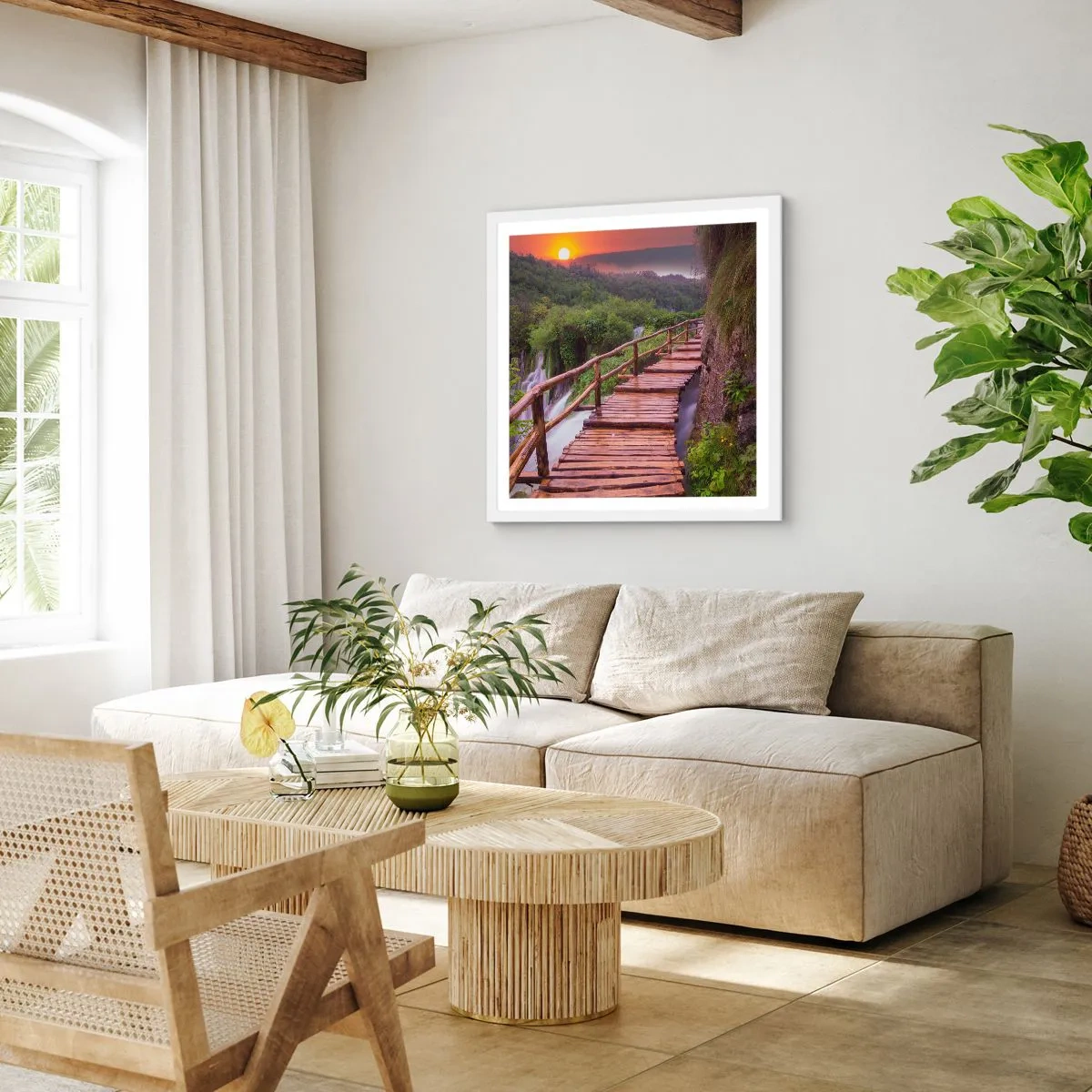 Poster in een witte lijst - Ongelooflijke schoonheid - 40x40 cm