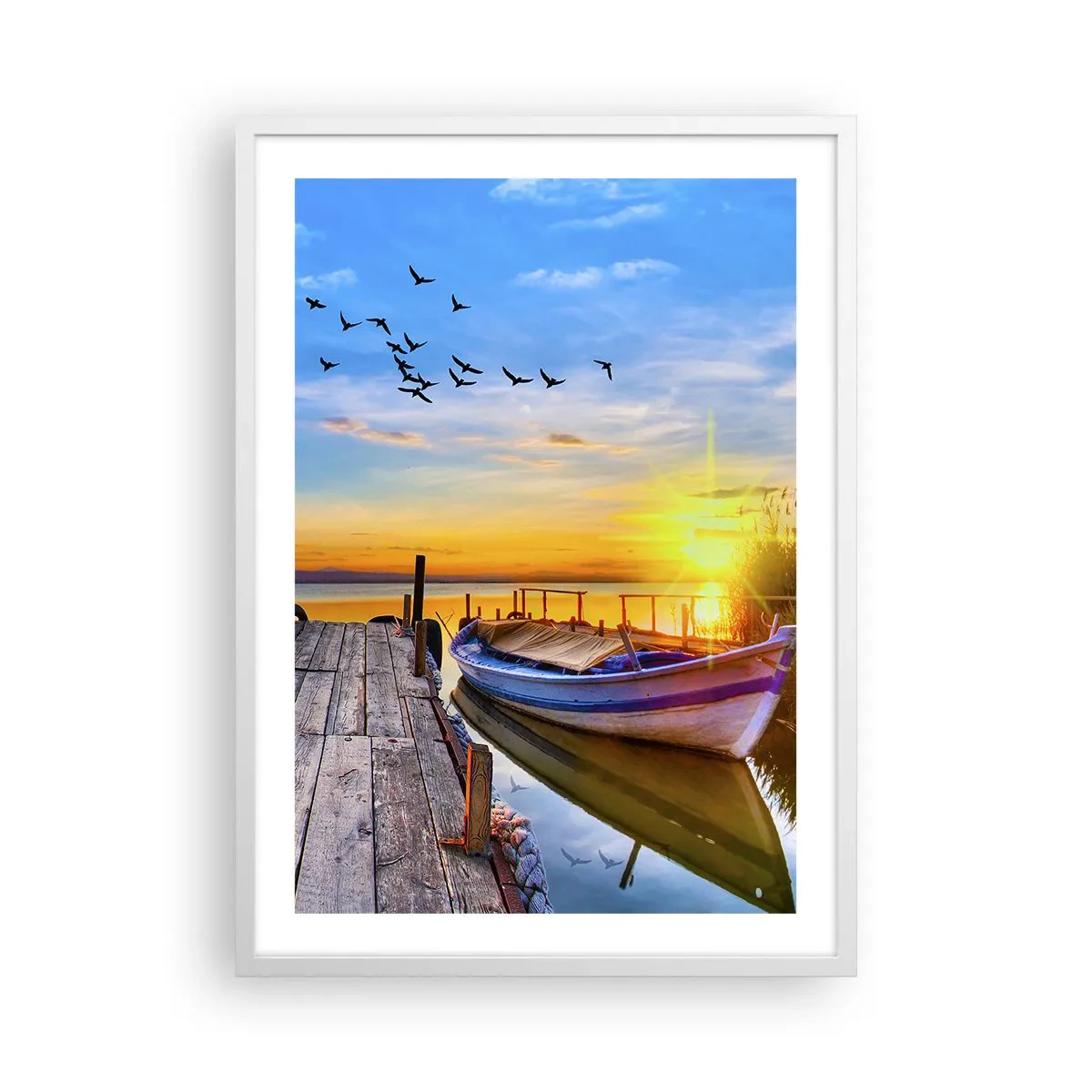 Poster in een witte lijst - Ik zie je morgen - 50x70 cm