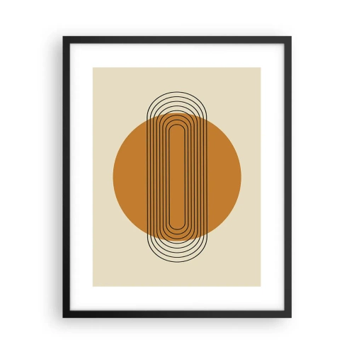 Poster in een zwarte lijst - Perfect plan - 40x50 cm