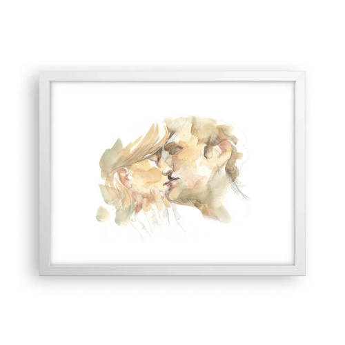 Poster in een witte lijst - De helft gevonden? - 40x30 cm