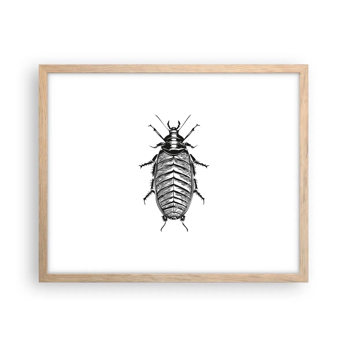 Een poster in een licht eiken lijst - Wat een exemplaar! - 50x40 cm