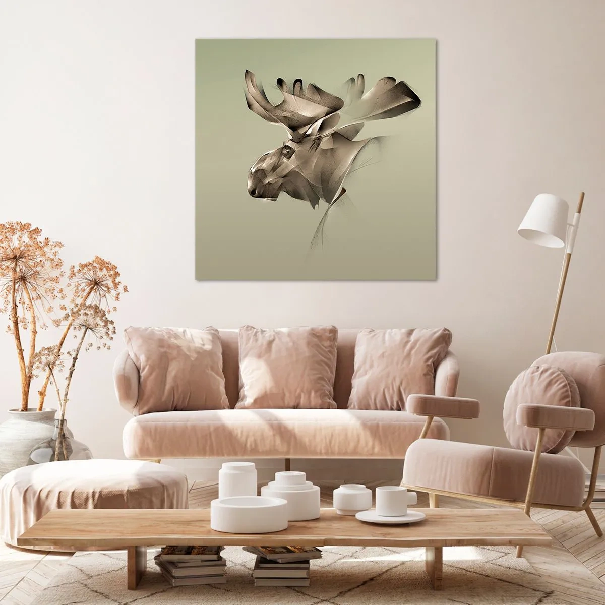Schilderen op canvas - De zachte kracht van vrede - 60x60 cm