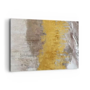 Schilderen op canvas - Een gouden explosie - 100x70 cm