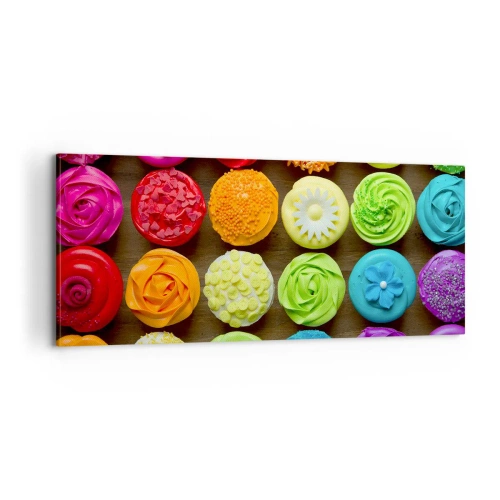 Schilderen op canvas - Elk anders - allemaal lekker  - 100x40 cm