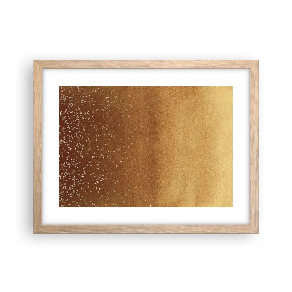 Een poster in een licht eiken lijst - De geboorte van het licht - 40x30 cm