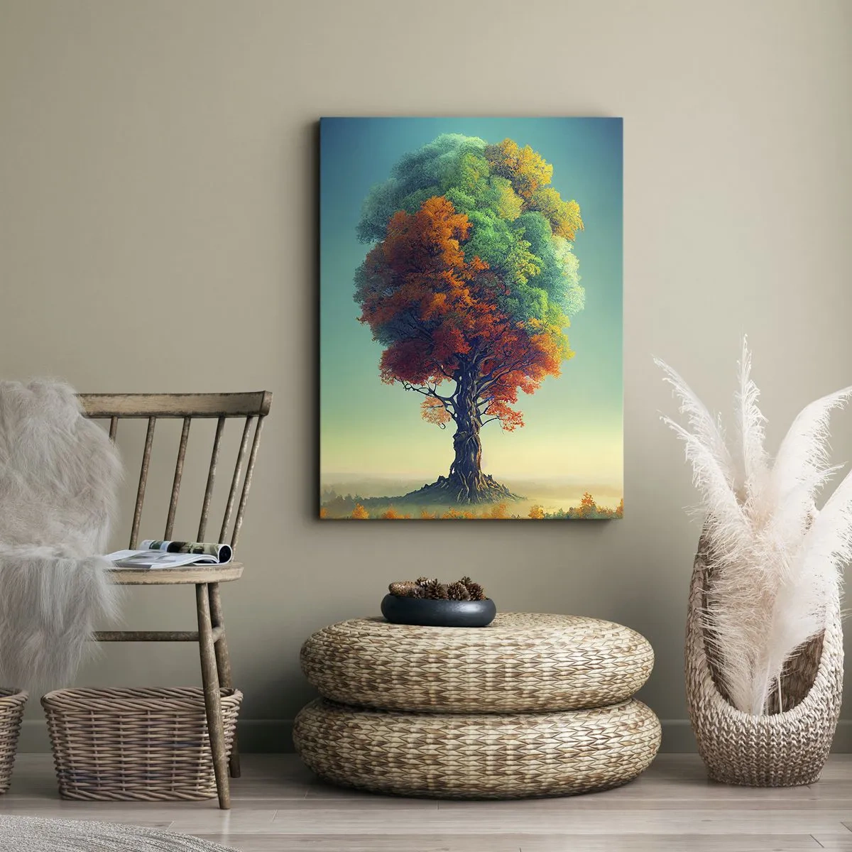 Schilderen op canvas - Eik – de vader van de natuur - 65x120 cm