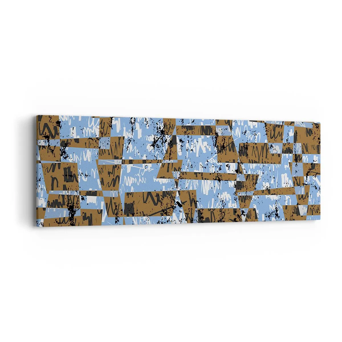 Schilderen op canvas - Een niet-menselijke knipsel - 90x30 cm